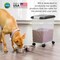 IRIS Airtight Pet Food Storage Containers with Attachable Casters